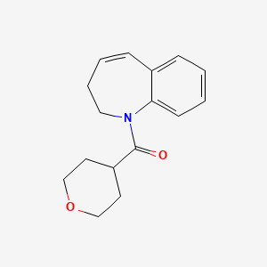 molecular formula C16H19NO2 B7671479 2,3-Dihydro-1-benzazepin-1-yl(oxan-4-yl)methanone 