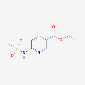 molecular formula C9H12N2O4S B7671624 Ethyl 6-(methanesulfonamido)pyridine-3-carboxylate 