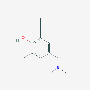 molecular formula C14H23NO B076721 2-Tert-butyl-4-[(dimethylamino)methyl]-6-methylphenol CAS No. 13086-92-5