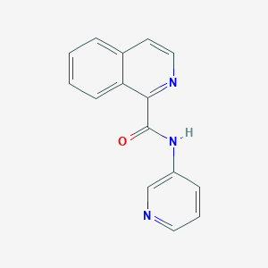 molecular formula C15H11N3O B7672202 N-pyridin-3-ylisoquinoline-1-carboxamide 