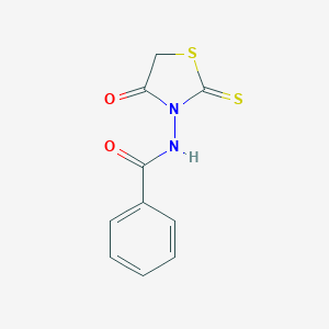 molecular formula C10H8N2O2S2 B076724 N-(4-Oxo-2-thioxo-thiazolidin-3-yl)-benzamide CAS No. 13097-06-8