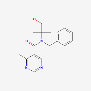 molecular formula C19H25N3O2 B7672438 N-benzyl-N-(1-methoxy-2-methylpropan-2-yl)-2,4-dimethylpyrimidine-5-carboxamide 