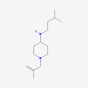 molecular formula C14H28N2 B7672596 N-(3-methylbutyl)-1-(2-methylprop-2-enyl)piperidin-4-amine 