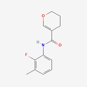 molecular formula C13H14FNO2 B7673908 N-(2-fluoro-3-methylphenyl)-3,4-dihydro-2H-pyran-5-carboxamide 