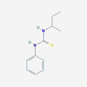 molecular formula C11H16N2S B076742 Thiourea, N-(1-methylpropyl)-N'-phenyl- CAS No. 15093-37-5