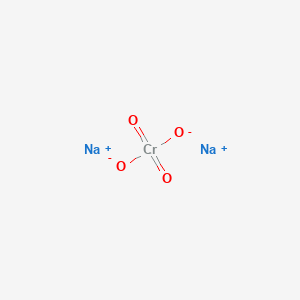 molecular formula Na2CrO4<br>CrNa2O4 B076753 铬酸钠 CAS No. 12680-48-7