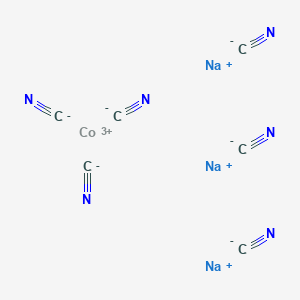 molecular formula C6CoN6Na3 B076755 Sodium cobaltic cyanide CAS No. 14039-23-7