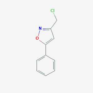 molecular formula C10H8ClNO B076759 3-(Chloromethyl)-5-phenylisoxazole CAS No. 14731-10-3