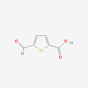 molecular formula C6H4O3Se B076762 5-Formylselenophene-2-carboxylic acid CAS No. 13706-26-8