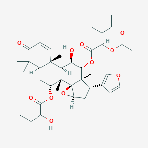 molecular formula C39H54O11 B076765 Heudelottin C CAS No. 11052-28-1