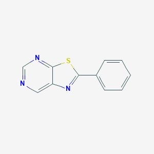 molecular formula C11H7N3S B076781 2-Phenylthiazolo[5,4-d]pyrimidine CAS No. 13316-07-9