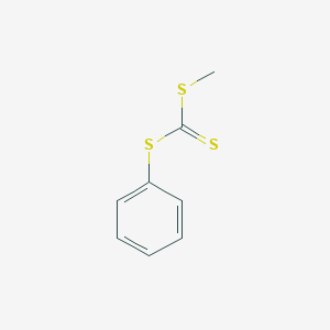 molecular formula C8H8S3 B076782 Methylsulfanyl(phenylsulfanyl)methanethione CAS No. 13509-32-5