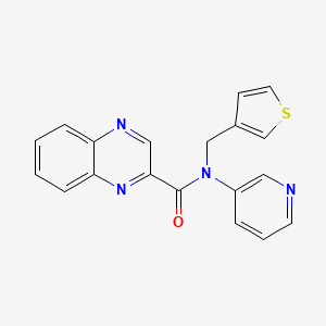 molecular formula C19H14N4OS B7678637 N-pyridin-3-yl-N-(thiophen-3-ylmethyl)quinoxaline-2-carboxamide 