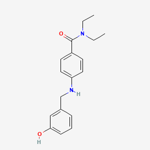 molecular formula C18H22N2O2 B7678925 N,N-diethyl-4-[(3-hydroxyphenyl)methylamino]benzamide 