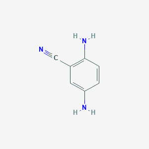 molecular formula C7H7N3 B076791 2,5-Diaminobenzonitrile CAS No. 14346-13-5