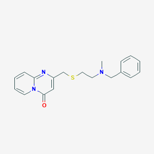 molecular formula C19H21N3OS B7679786 2-[2-[Benzyl(methyl)amino]ethylsulfanylmethyl]pyrido[1,2-a]pyrimidin-4-one 