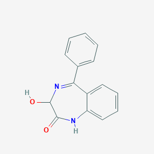 molecular formula C15H12N2O2 B076801 3-Hydroxy-5-phenyl-1,3-dihydro-benzo[e][1,4]diazepin-2-one CAS No. 13127-21-4