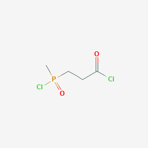 molecular formula C4H7Cl2O2P B076802 3-(Methylchlorophosphinyl)propanoyl chloride CAS No. 15090-24-1