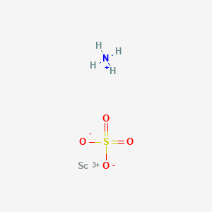 molecular formula H4NO4SSc+2 B076813 Ammonium scandium(3+) disulphate CAS No. 15091-94-8