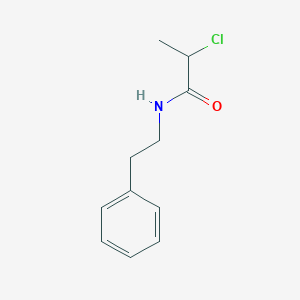 molecular formula C11H14ClNO B076815 2-chloro-N-(2-phenylethyl)propanamide CAS No. 13156-97-3