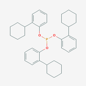 molecular formula C36H45O3P B076817 Tris(2-cyclohexylphenyl) phosphite CAS No. 13423-78-4