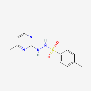 molecular formula C13H16N4O2S B7681970 N'-(4,6-dimethylpyrimidin-2-yl)-4-methylbenzenesulfonohydrazide 