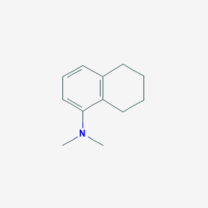 molecular formula C12H17N B076820 N,N-dimethyl-5,6,7,8-tetrahydronaphthalen-1-amine CAS No. 13541-35-0