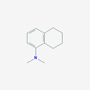 molecular formula C12H17N B076820 1-Naphthalenamine, 5,6,7,8-tetrahydro-N,N-dimethyl- CAS No. 13541-35-0