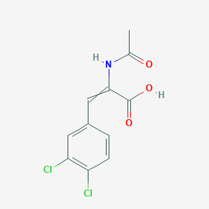 molecular formula C11H9Cl2NO3 B076836 2-Acetylamino-3-(3,4-dichloro-phenyl)-acrylic acid CAS No. 14091-10-2
