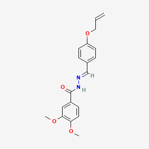 N'-[(E)-(2-chlorophenyl)methylidene]-3,4-dimethoxybenzohydrazide