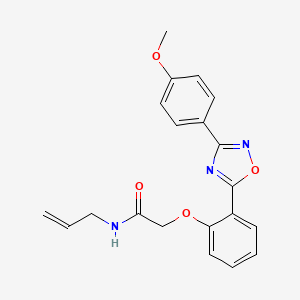 N-allyl-2-(2-(3-(4-methoxyphenyl)-1,2,4-oxadiazol-5-yl)phenoxy)acetamide