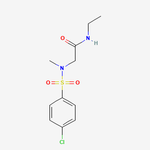 N-(3,4-dimethoxyphenyl)-2-(N-methyl4-chlorobenzenesulfonamido)acetamide