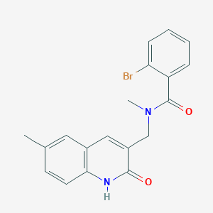 2-bromo-N-((2-hydroxy-6-methylquinolin-3-yl)methyl)-N-methylbenzamide