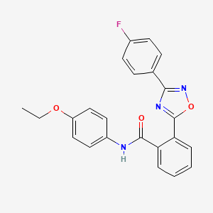 N-(4-ethoxyphenyl)-2-(3-(4-fluorophenyl)-1,2,4-oxadiazol-5-yl)benzamide