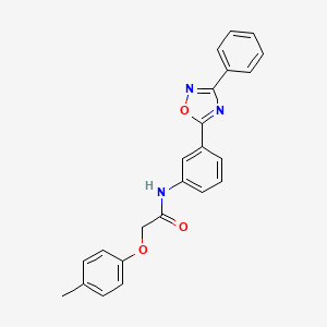 N-(3-(3-phenyl-1,2,4-oxadiazol-5-yl)phenyl)-2-(p-tolyloxy)acetamide