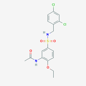 N-(5-(N-(2,4-dichlorobenzyl)sulfamoyl)-2-ethoxyphenyl)acetamide
