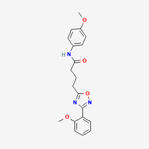 N-(4-methoxyphenyl)-4-(3-(2-methoxyphenyl)-1,2,4-oxadiazol-5-yl)butanamide