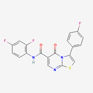 N-(3-bromophenyl)-3-(4-fluorophenyl)-5-oxo-5H-[1,3]thiazolo[3,2-a]pyrimidine-6-carboxamide