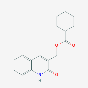 (2-hydroxyquinolin-3-yl)methyl cyclohexanecarboxylate