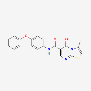 molecular formula C20H15N3O3S B7684245 N-[2-(3,4-dimethoxyphenyl)ethyl]-3-methyl-5-oxo-5H-[1,3]thiazolo[3,2-a]pyrimidine-6-carboxamide 