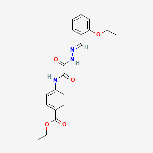 molecular formula C20H21N3O5 B7684453 ethyl 4-({[2-(3,4-dimethoxyphenyl)ethyl]carbamoyl}formamido)benzoate 