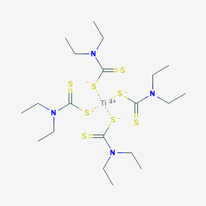 molecular formula C20H40N4S8Ti B076852 Titanium diethyldithiocarbamate CAS No. 12367-51-0