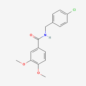 molecular formula C16H16ClNO3 B7685461 N-(4-Chlorobenzyl)-3,4-dimethoxybenzamide 
