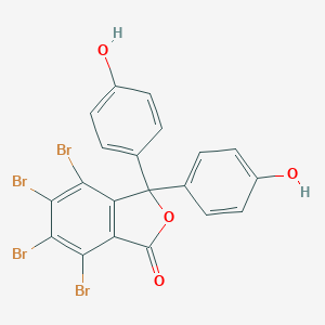 molecular formula C20H10Br4O4 B076860 1(3H)-Isobenzofuranone, 4,5,6,7-tetrabromo-3,3-bis(4-hydroxyphenyl)- CAS No. 13027-28-6