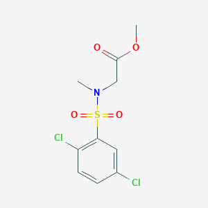 molecular formula C10H11Cl2NO4S B7686792 Methyl 2-[(2,5-dichlorophenyl)sulfonyl-methylamino]acetate CAS No. 839692-60-3