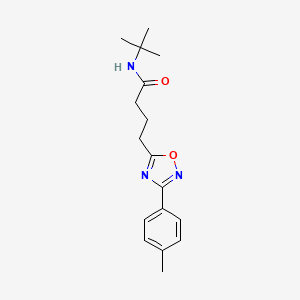 molecular formula C17H23N3O2 B7687134 N-tert-butyl-4-[3-(4-methylphenyl)-1,2,4-oxadiazol-5-yl]butanamide 