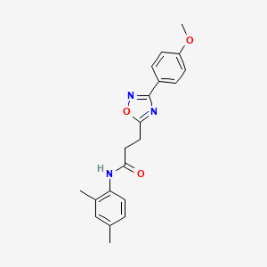 molecular formula C20H21N3O3 B7687191 N-(2,4-dimethylphenyl)-3-[3-(4-methoxyphenyl)-1,2,4-oxadiazol-5-yl]propanamide 