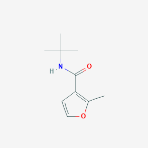 molecular formula C10H15NO2 B7687925 N-tert-butyl-2-methylfuran-3-carboxamide 