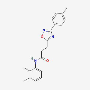 molecular formula C20H21N3O2 B7688022 N-(2,3-dimethylphenyl)-3-[3-(4-methylphenyl)-1,2,4-oxadiazol-5-yl]propanamide 