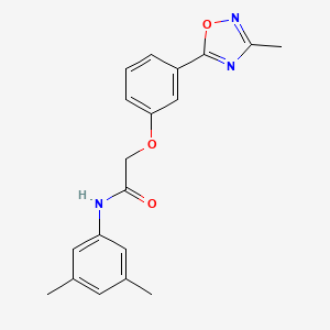 molecular formula C19H19N3O3 B7688592 N-(3,5-dimethylphenyl)-2-[3-(3-methyl-1,2,4-oxadiazol-5-yl)phenoxy]acetamide 